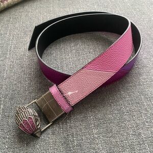 Kurt Geiger London Pink Multi Leather Belt